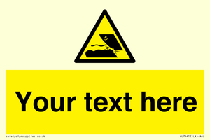 Custom Warning submerged objects in watercraft areas